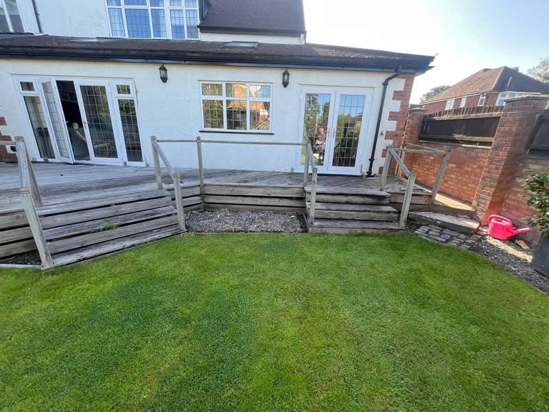 old garden decking