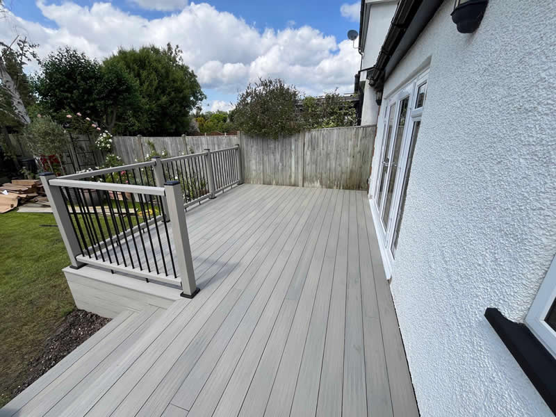bespoke garden decking area